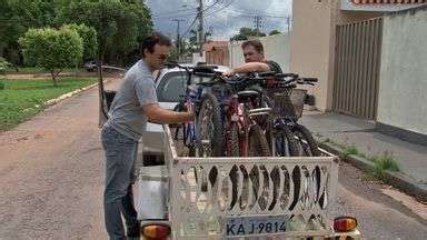 MTTV 2ª Edição Cuiabá Grupo de amigos faz entrega de bicicletas