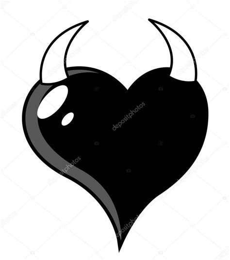 Devil Heart Vector Illustration — Stock Vector © Baavli 29939487