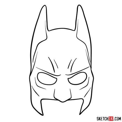 How to draw a Batman mask | Batman mask, Mask drawing, Batman drawing