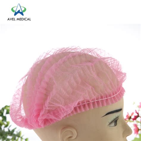 Colorful Nonwoven Clip Cap Disposable Mob Bouffant Cap China Nurse