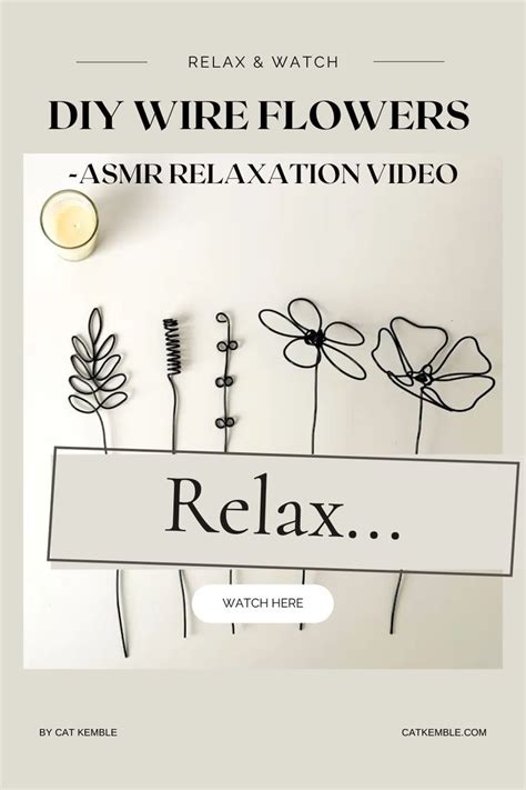 Asmr Relaxation Video Of Wire Flower Making Easy Diy Crafts Holiday