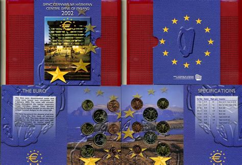 Irland Ireland Kursmünzensatz 3 88 Euro 2002 Central Bank of Ireland 5