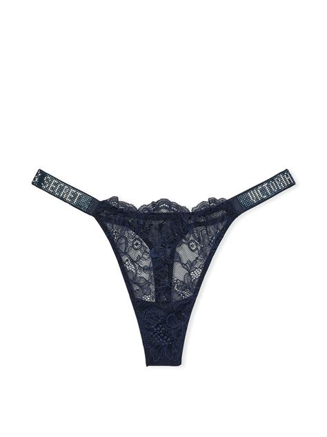 Tanga In Pizzo Con Fianchetti Di Strass Victoria S Secret Italia