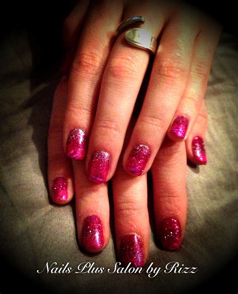 Shellac And Glitter Ombré Nails Plus Nails Glitter Ombre