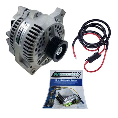 Pa Performance Mustang Alternator Upgrade Kit 1g To 3g 130 Amp V8 1979 1985