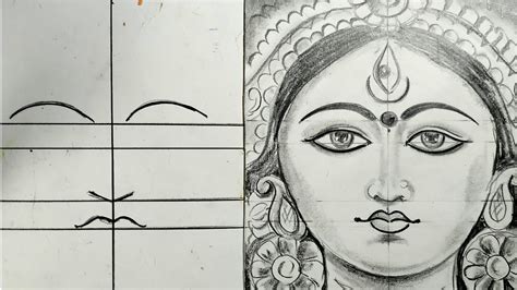 Face Easy Maa Durga Pencil Sketch - lusomentepalavras