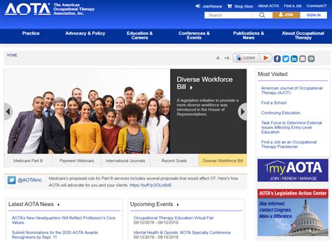 benefits    aota member myotspotcom