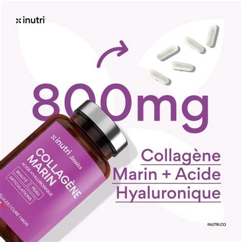 Collagene Et Acide Hyaluronique Vitamine C 60 Gélules Cure 1 Mois