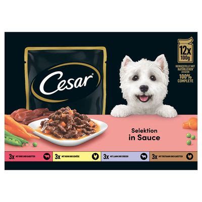 Cesar Selezione Carne E Verdure In Salsa Alimento Umido Per Cani Al