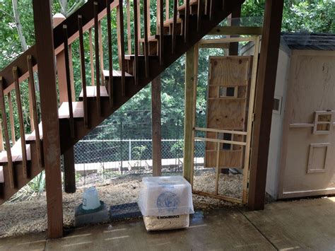 Under Deck Stairs Coop And Run Backyard Chickens