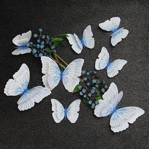 Buy 12pcs Ambilight Double Layer 3d Butterfly Wall Sticker For Wedding Decoration Room