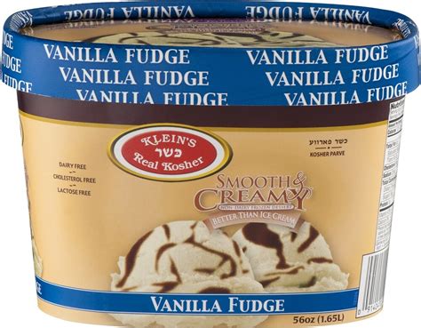 Klein S Real Kosher Smooth And Creamy Vanilla Fudge Ice Cream 56 Oz Shipt