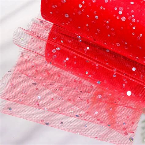 2inch X 25yards Rouge Tulle Rouleau Tulle Mariage Rouleau Tulle