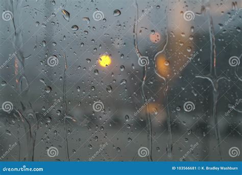 Rain on a Window stock image. Image of flow, grey, liquid - 103566681