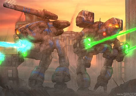 Battletech Distant Relatives Commission By Spacer Battleart On