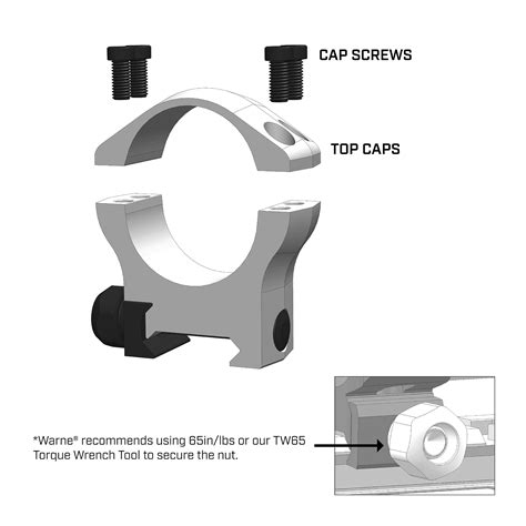 Warne Mountain Tech M Mm Low Scope Rings Matte