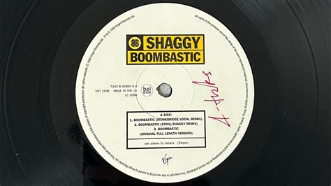 Shaggy Boombastic” 1995 Youtube