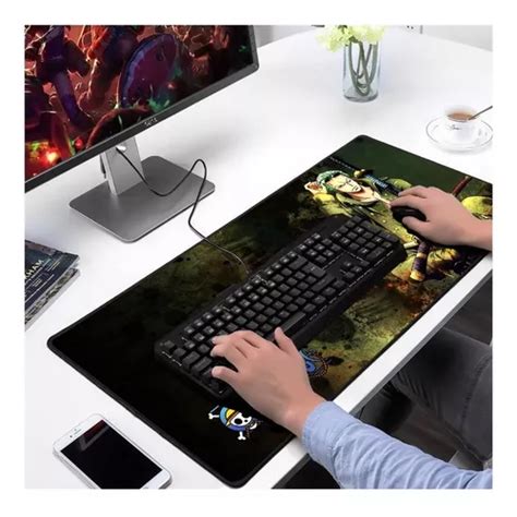 Mousepad Gamer Extra Grande Teclado Mouse One Piece Zoro R Em