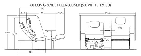 Cinema Chair Odeon Grande Full Recliner Camatic Seating