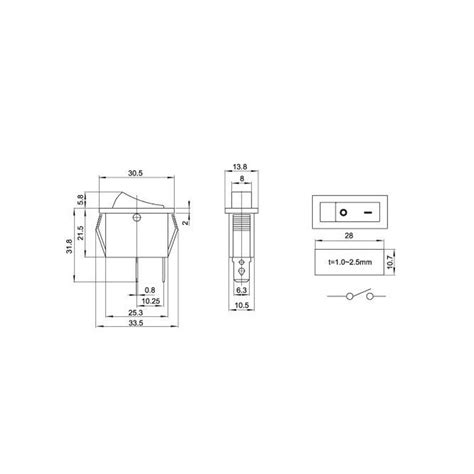 Interruptor Basculante Spdt Pines Y Posiciones Encendido Apagado