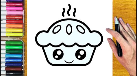 How To Draw A Cute Cupcake 🧁 Drawing A Cute Cupcake Step By Step 🌈