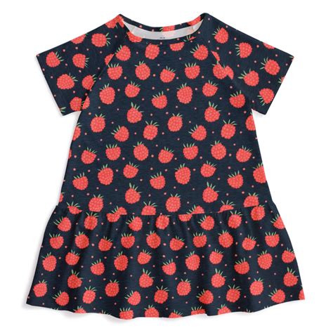 Milwaukee Dress - Raspberries Night Sky – Winter Water Factory
