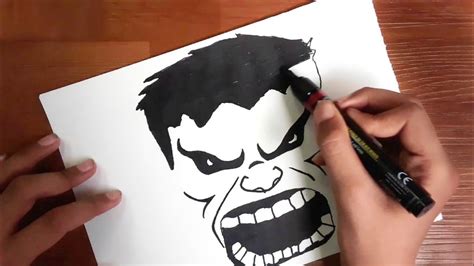 Hulk Angry Face Drawing