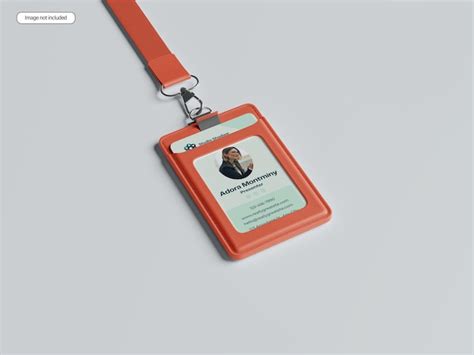 Premium Psd Id Card Holder Mockup