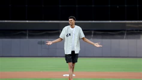 Victor Wembanyama Wears NOCTA x Nike Glide at Yankees Game - Sports ...