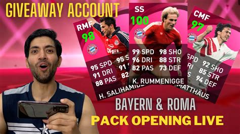 ICONIC MOMENT BAYERN IN GIVEAWAY ACCOUNT PES LIVE STREAM PACK