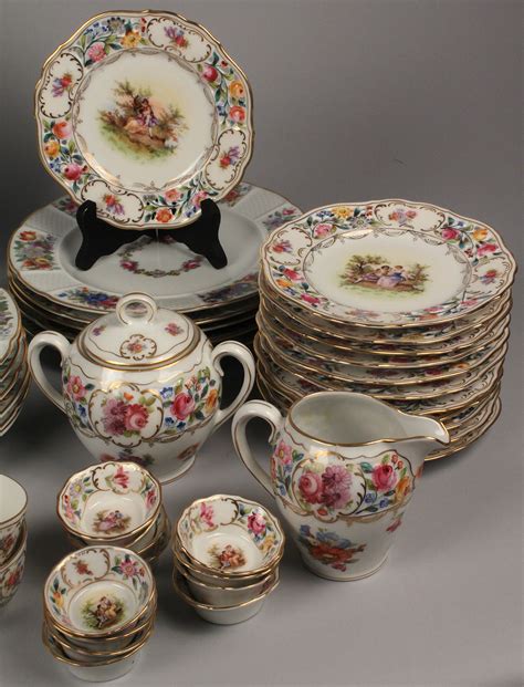 Lot Assembled Lot Of Bavarian Dinnerware Patterns