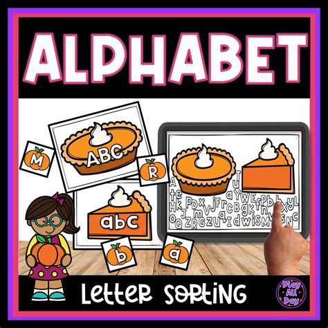 Pumpkin Pie Letter Sorting Uppercase And Lowercase Letter Sorting