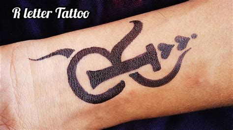 70 Amazing R Letter Tattoo Designs And Ideas Body Art Guru