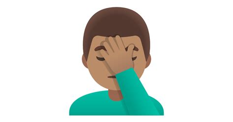 🤦🏽‍♂️ Man Facepalming Medium Skin Tone Emoji