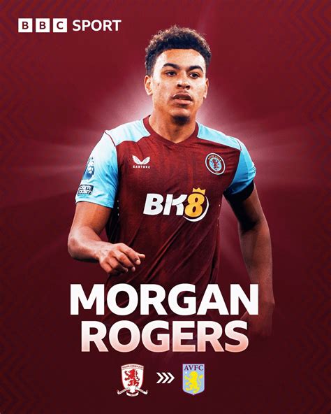 Aston Villa Morgan Rogers Signs From Middlesbrough BBC Sport