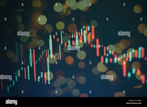 Abstract Glowing Forex Chart Interface Wallpaper Investment Trade