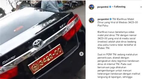 Viral Wanita Pamer Mobil Dinas Berpelat Merah Ternyata Pelat Bodong