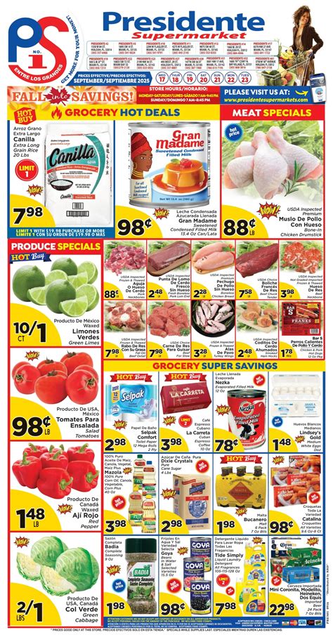 Presidente Supermarkets Weekly Ad - Circular Flyers