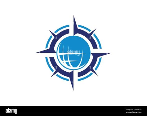 Compass Logo Vector Icon Modern Navigation Symbol Location Logo Design Template Creative