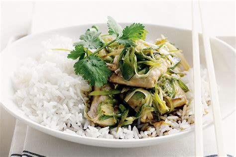 Chinese Steamed Fish With Ginger And Spring Onion