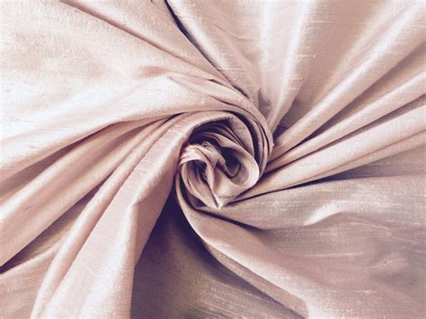 Blush Pink Bridal 100 Dupioni Silk Fabric Yardage By The Yard Now 55