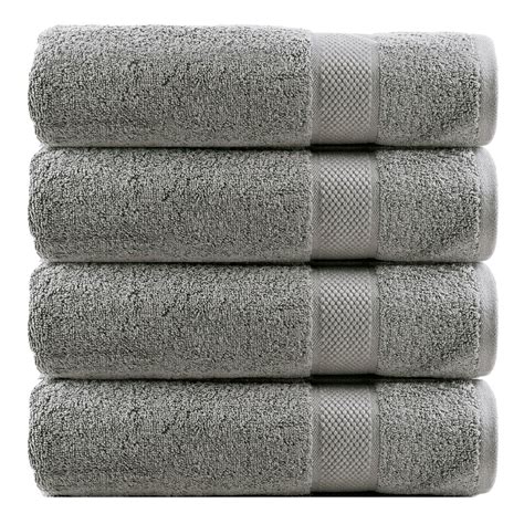 Infinitee Xclusives 100 Ring Spun Cotton Bath Towels Set 600 Gsm 27 X