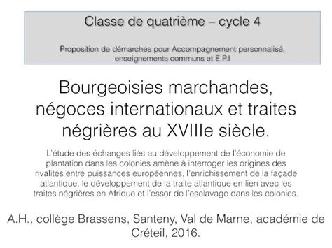 Pdf Bourgeoisies Marchandes N Goces Internationaux Et Traites