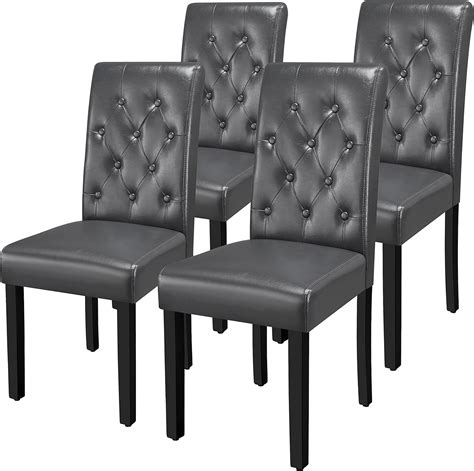 Yaheetech Dining Room Chair Set Of 4 Upholstered Parsons