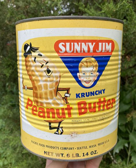 Vintage Sunny Jim Peanut Butter Seattle Washington Lb Advertising