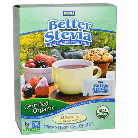 Now Foods, Certified Organic, Better Stevia, 35 Packets, (1 g) Each - iHerb