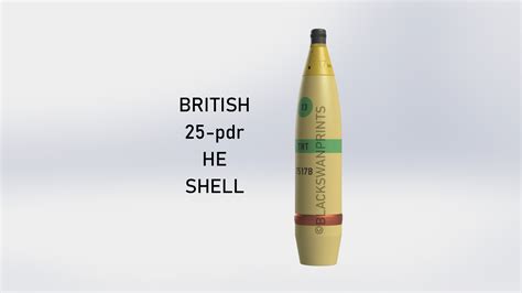 D File Ww British Pdr He Artillery Shell D Print Model To