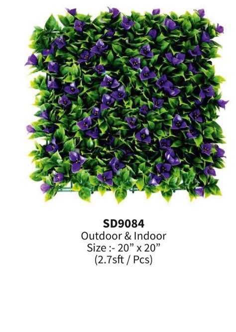 Sq Feet Fiber Sd Artificial Green Wall For Decoration At Rs