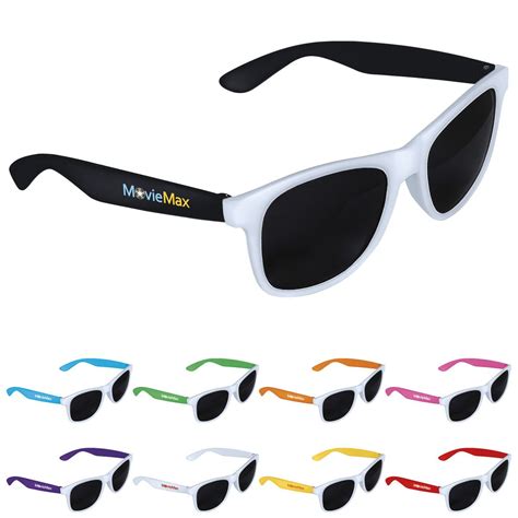 Two Tone White Frame Sunglasses Corporate Specialties