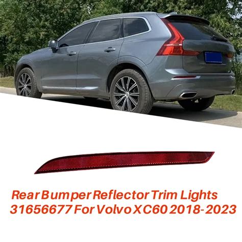 Pair Rear Bumper Reflector Trim Lamp For Volvo Xc